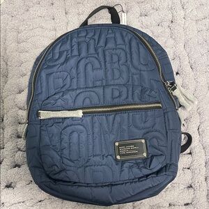 Marc Jacobs Navy Quilted Backpack